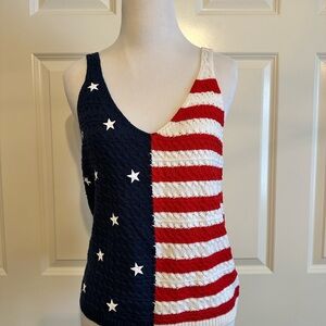 moon & madison Red, White, and Blue Star Tank Top